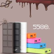 Chocolate portable mobile power bank images