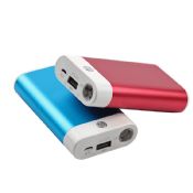 Colorful aluminum led torch power bank images