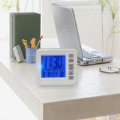 Desktop household electronic backlit voice alarm clock images