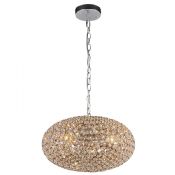 Silver or gold color big ball crystal pendant lamp images