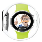 Round smart watch phone compatiable IOS and Android images