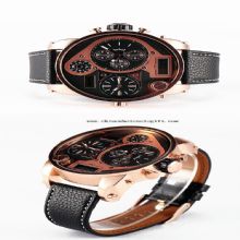 3 Time Casual Leather Watch images