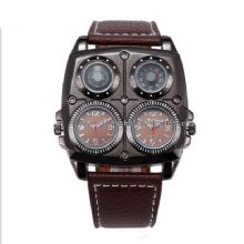 Military Army Dual Time Quartz Large Dial Wrist Watch images