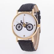 Bicycle-Dial Leather Watch Strap images