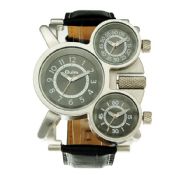 different time zones leather strap fashion watches images