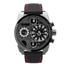 Los hombres del deporte cuarzo silicona LED reloj images
