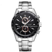 Waterproof Mens Round Dial Stainless Steel Watch images