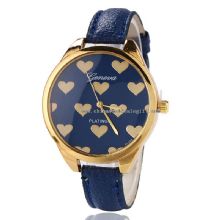 Banda cuero corazón cuarzo reloj de pulsera images