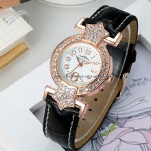 Reloj de pulsera cuarzo lujo de correa de cuero images
