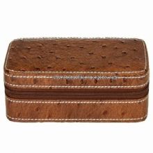 Leather watch travel case images