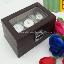 caja de reloj de bolsillo de cuero de PU images