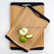 set de tabla de picar de bambú de alimentos orgánicos images