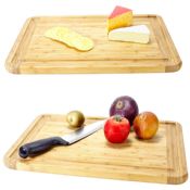 large bamboo butchers block chopping board images