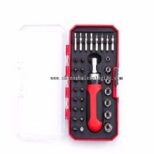 32pc Stubby Ratcheting Screwdriver Hand Tool Set images
