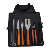 7pcs wooden BBQ tools set images