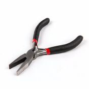 4.5 Mini Flat Nose Plier with Daul Color Dipped Handle images