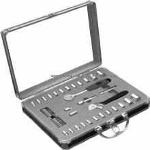 44pcs ménage voiture paquet douilles peu cliquet poignée tool kit de réparation images