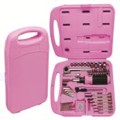 50PCS Lady pink color hand tool set images