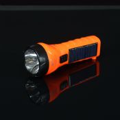 Solar Led Torch Flashlight Electronic Plastic EDC images