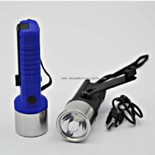 1 LED portable dynamo manivelle lampe de poche images