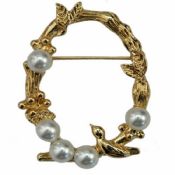 Round Beads Pin Brooch images