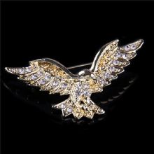 Crystal Eagle Shape Brooch For Men Lapel Pin images