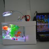 LED ljus mini akryl USB fisk tank images