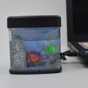 Mini akvarium med batteri och USB-laddning images