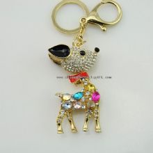 Deer Crystal Rhinestone Keychain images