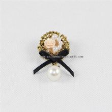 Pearl Perdant Charm Shape Badge Pins images