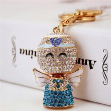 Angel Shape Shiny Rhinestone Souvenir keychain images