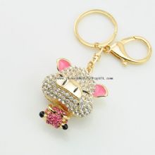 pig shape crystal keychain images