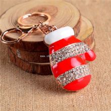 Rhinestone Mini Boxing Glove Shape Keychain images