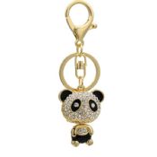 Mini Cute Panda Crystal Souvenir Keychain images