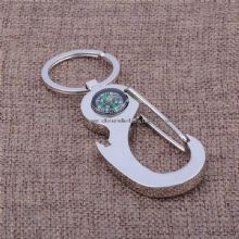 carabiner keychain with compass images