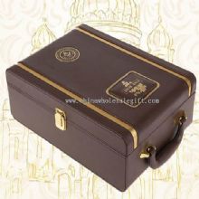 Leather gift box for red wine images