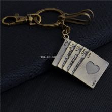 Poker Shape Custom Logo Metal Keychain images