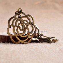 Rose Shape Souvenir Metal Keychain images