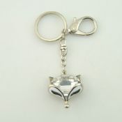 fox shaped crystal key chains images
