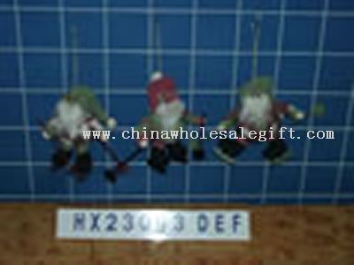 hanging snowman&santa decoations 6/s