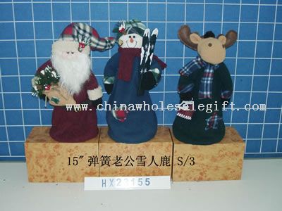 stretch santa&snowman&reindeer 3/s