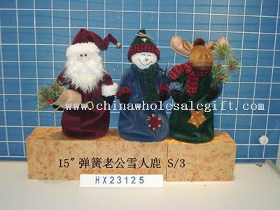 stretchingsanta &sowman&reindeer 3/s