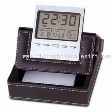 Desktop Calendar with Clock and Temperature Display