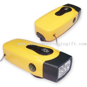Crank Dynamo LED Flashlight