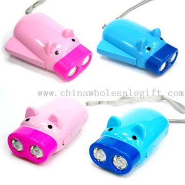 Press Dynamo LED Flashlight