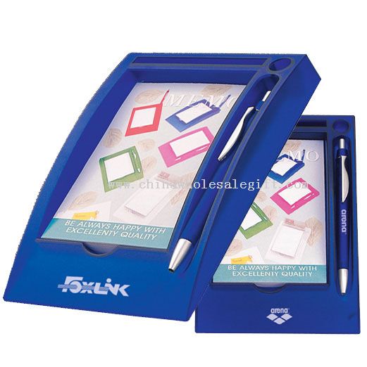 Notebook with Pen And Notepad And Memo Holder