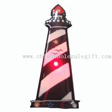 Magic LED Flashing Pin/Badge