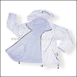 NYLON/PVC/ parka with fleece lining