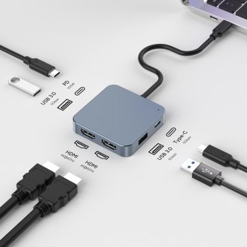 USB-C Docking Station with Dual HDMI