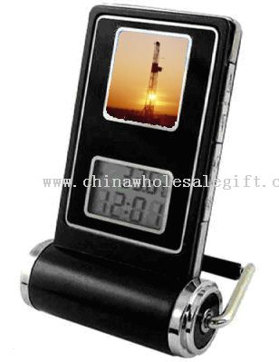 1.5inches digital keychain frame with Clock